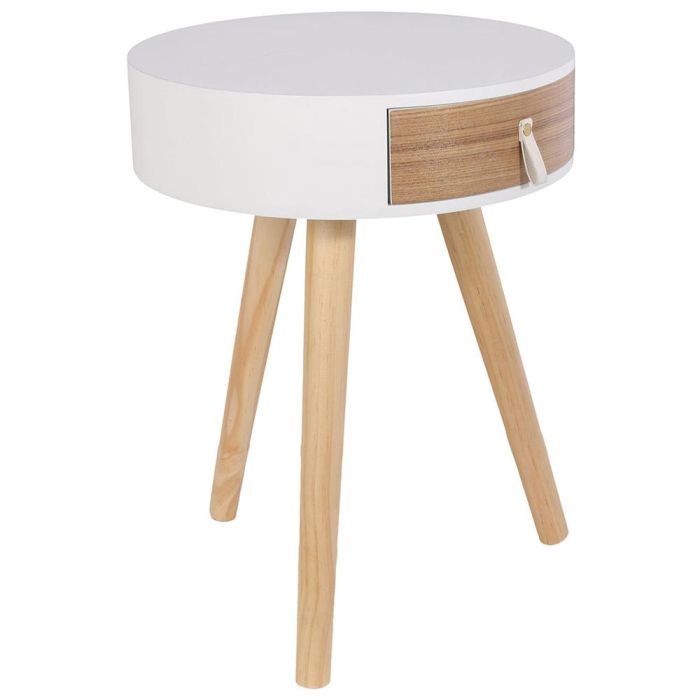 Mesa Con Cajón Bl Home Deco Factory diámetro 35 cm altura 46,5 cm