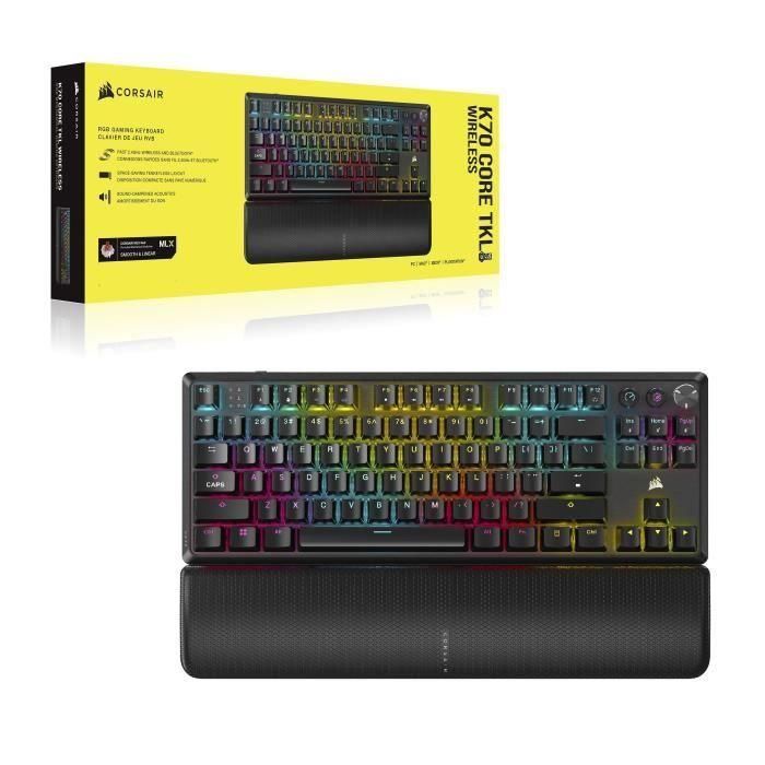 Teclado para juegos - CORSAIR - K70 Pro TKL - Interruptores MGX Hyperdrive - Retroiluminación RGB - AZERTY 4