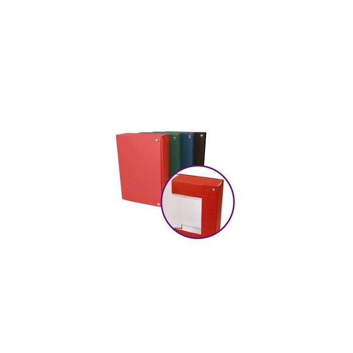Carpeta De Proyectos Mariola Canarias Carton Forrado Geltex Armada Cierre Gomas 3Cm Verde
