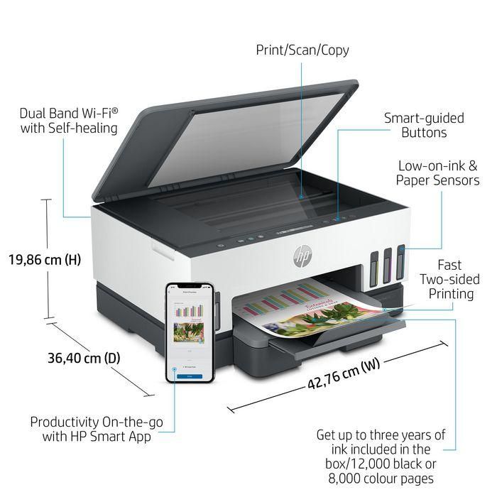 HP Smart Tank 7005 Impresora Multifunción 3 en 1 A4 Dúplex, Tinta, Bluetooth, WiFi 6 HP Smart Tank 7005 Impresora Multifunción 3 en 1 A4 Dúplex, Tinta, Bluetooth, WiFi 6
