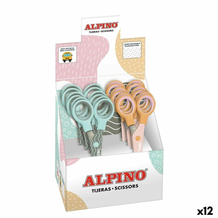 Tijeras Alpino Multicolor Blanco/Naranja Acero Inoxidable 130 mm 13 Tijeras Alpino Multicolor Blanco/Naranja Acero Inoxidable 130 mm 13