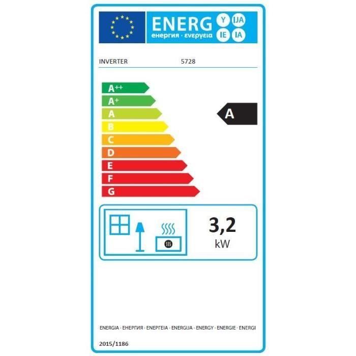 INVERTER 5728 Estufa electrónica de queroseno 3200 W, depósito de 7,2 L 3