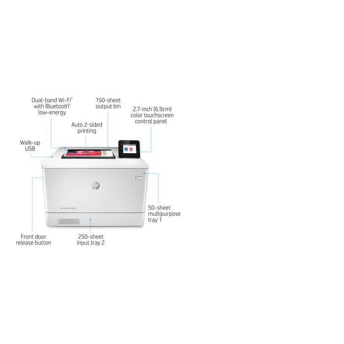 HP Color LaserJet Pro M454dw Impresora Láser Color Profesional A4 con WiFi, 28 ppm, Resolución 600x600ppp 27