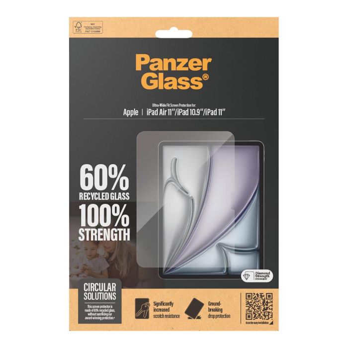 PanzerGlass Protector de Pantalla iPad Air 11" 2024/2025 iPad 10.9" 2022 UWF Vidrio Templado Resistente a Golpes y Rayones Transparente 2 PanzerGlass Protector de Pantalla iPad Air 11" 2024/2025 iPad 10.9" 2022 UWF Vidrio Templado Resistente a Golpes y Rayones Transparente 2