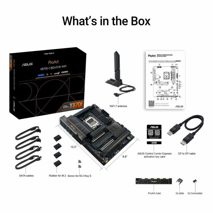 ASUS AAAMA85683 Placa base PROART X870E-CREATOR WiFi 22