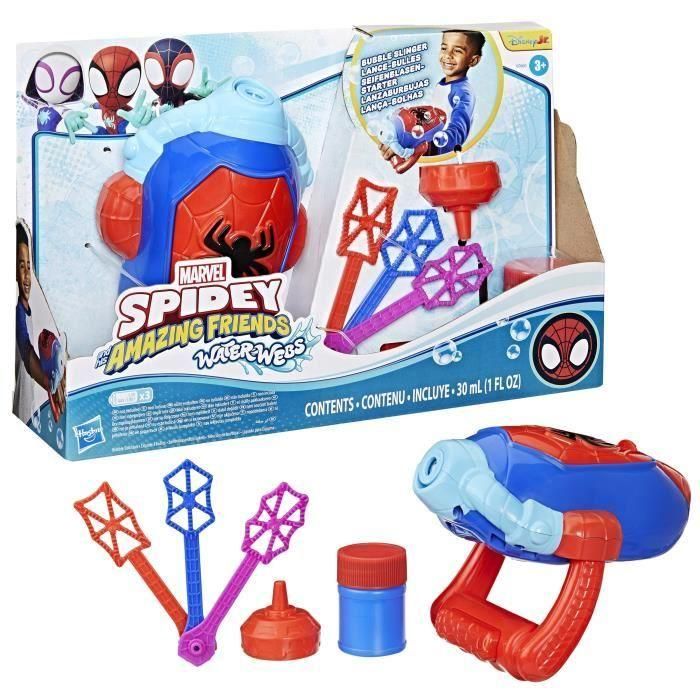 Hasbro G0660 Lanzaburbujas Electrónico Spidey Water Webs para Lanzar Burbujas Tipo Telaraña, Spidey y Sus Amigos Increíbles Marvel, +3 años 0 Hasbro G0660 Lanzaburbujas Electrónico Spidey Water Webs para Lanzar Burbujas Tipo Telaraña, Spidey y Sus Amigos Increíbles Marvel, +3 años 0