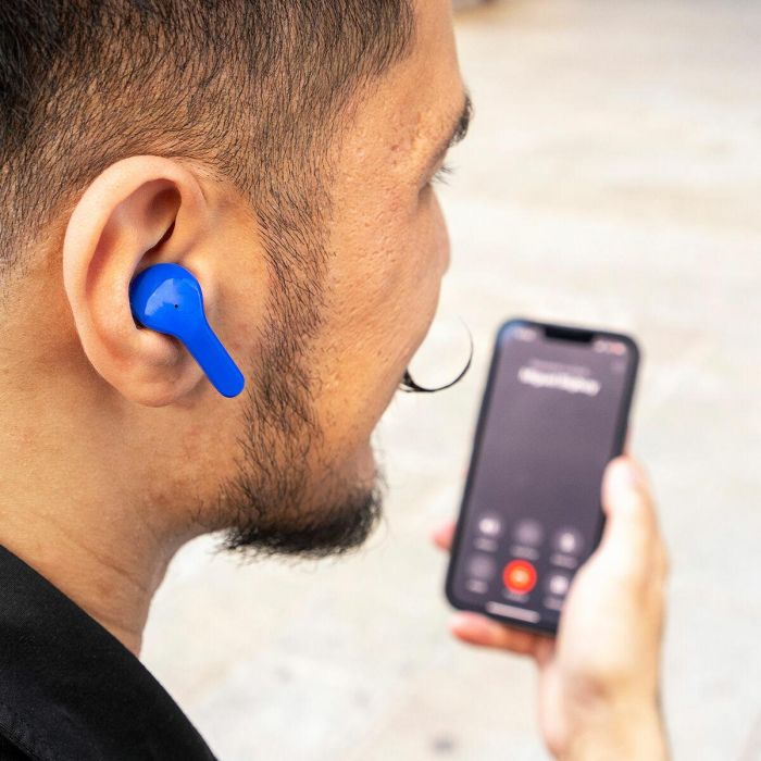Auriculares Inalámbricos con Estuche de Carga Blue InnovaGoods 14 Auriculares Inalámbricos con Estuche de Carga Blue InnovaGoods 14