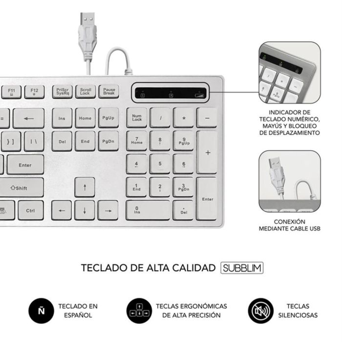 SUBBLIM SUBKBC-0EKE20 teclado 2 SUBBLIM SUBKBC-0EKE20 teclado 2