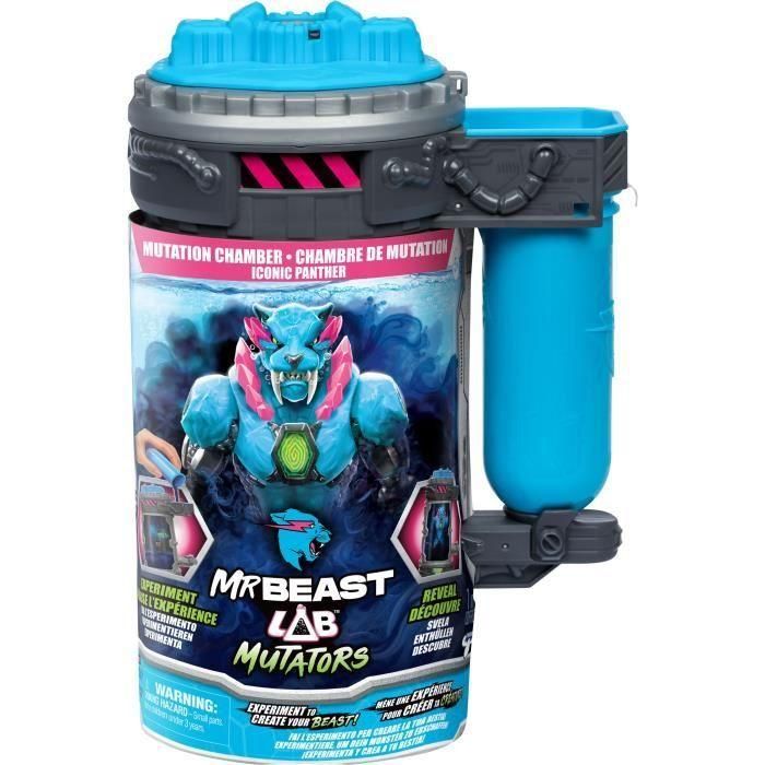 Figura icónica de la cámara de mutación Mutators Panthere - MR Beast LAB - Realiza un experimento para crear tu criatura Figura icónica de la cámara de mutación Mutators Panthere - MR Beast LAB - Realiza un experimento para crear tu criatura