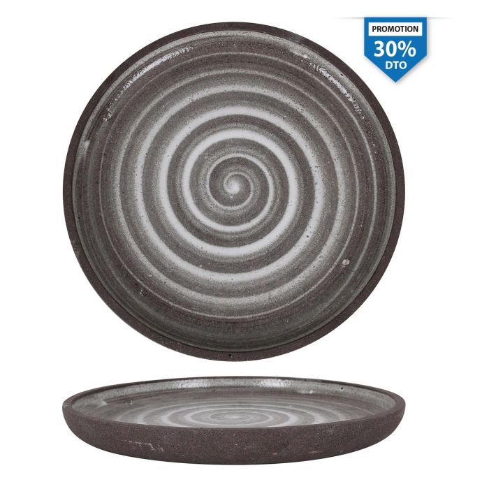 Plato Krakatoa Viejo Valle Ø 22.5 x 3 cm (6 Unidades) Plato Krakatoa Viejo Valle Ø 22.5 x 3 cm (6 Unidades)