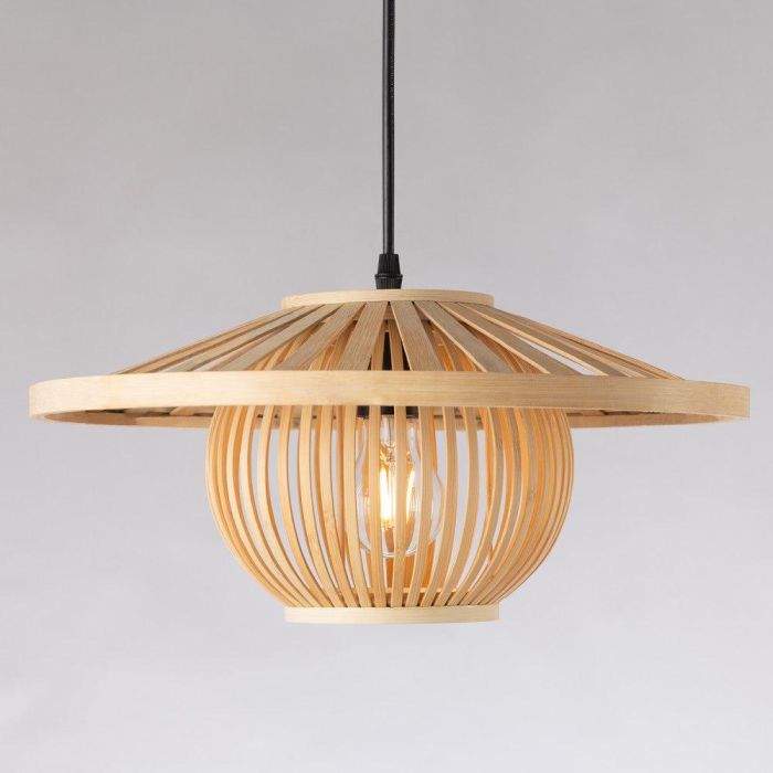 Lámpara Colgante Pembroke Pines de Ratán Natural Estilo Boho-Chic, Compatible Bombillas E27, Iluminación Interior SKD-P80114 0 Lámpara Colgante Pembroke Pines de Ratán Natural Estilo Boho-Chic, Compatible Bombillas E27, Iluminación Interior SKD-P80114 0