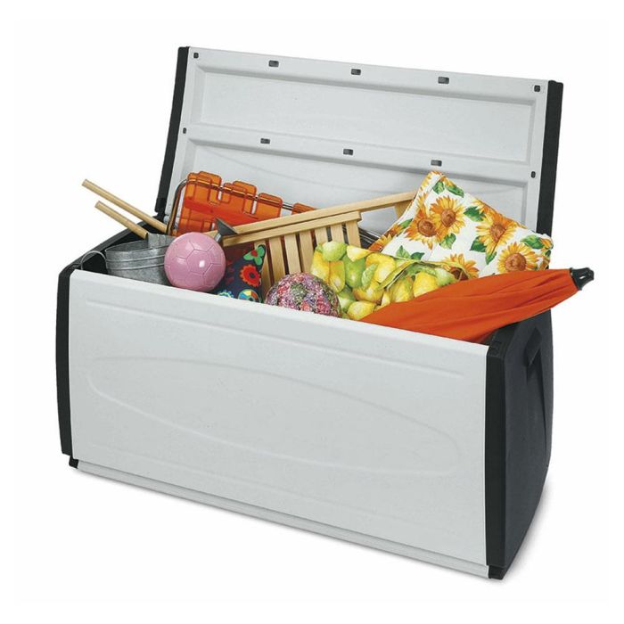 Terry Princeblack 120 Baúl de Resina 120x54x57 cm IPX3 Gris/Negro 1 Terry Princeblack 120 Baúl de Resina 120x54x57 cm IPX3 Gris/Negro 1