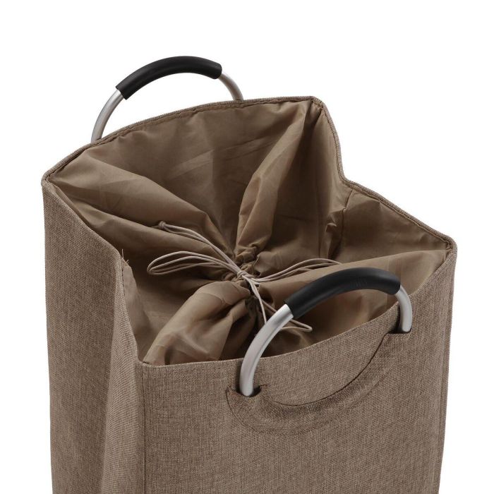 Cesto para la Ropa Sucia Versa Beige Aluminio Polipropileno EVA 36 X 55 X 30 CM 1 Cesto para la Ropa Sucia Versa Beige Aluminio Polipropileno EVA 36 X 55 X 30 CM 1