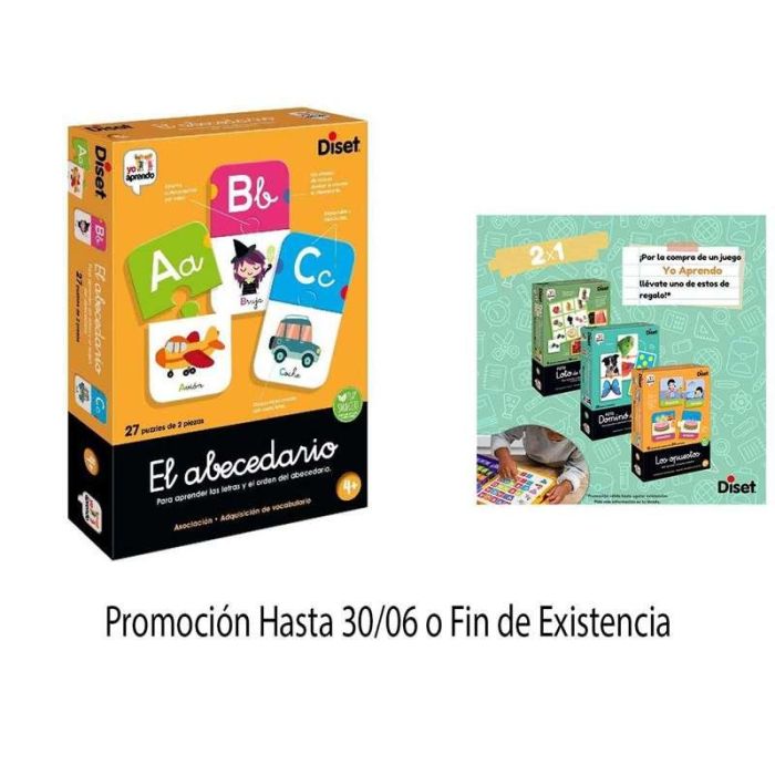 Diset Juego Educativo El Abecedario Castellano con 27 Puzzles para 4 Años 3