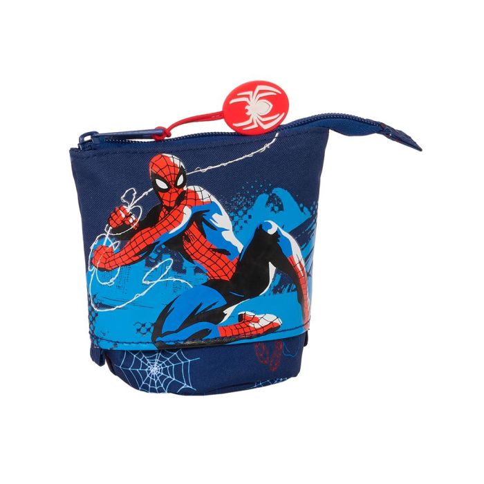 Estuche Cubilete Spider-Man Neon Azul marino 8 x 19 x 6 cm 2