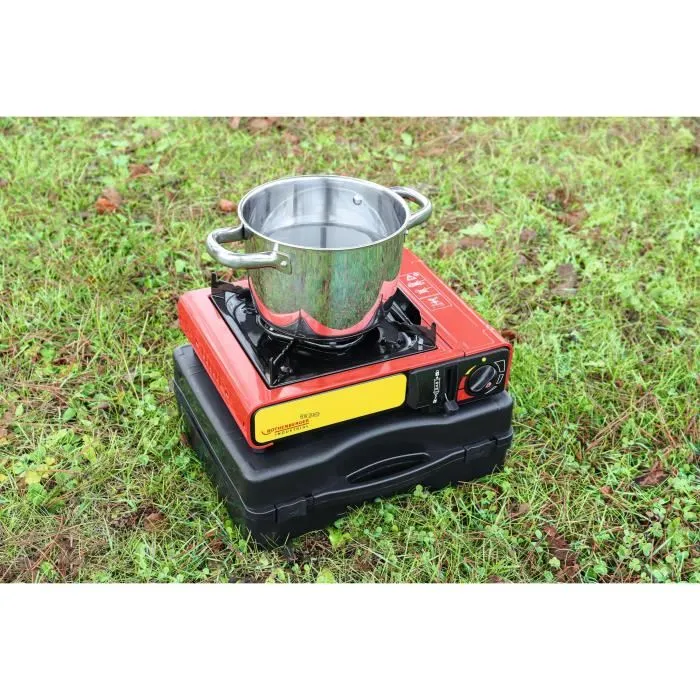 Rothenberger GOURMET RS 220 Estufa de gas 2000 W Roja y negra 3