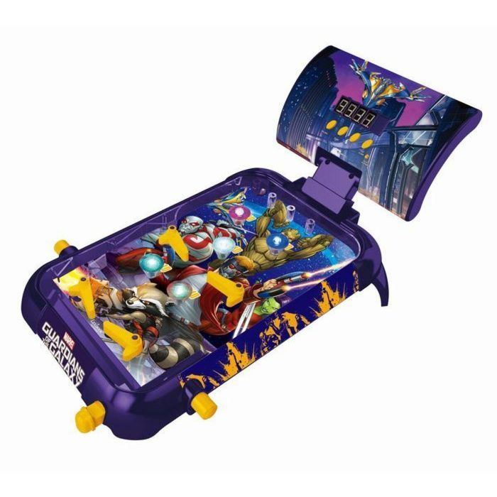 Lexibook LEXJG610GG Máquina de Pinball Electrónica Guardianes de la Galaxia con efectos de luz y sonido (inglés)