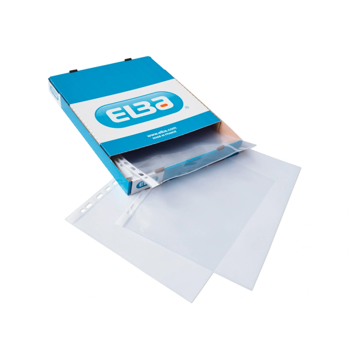 Elba Funda Multitaladro A4 70 Micras Cristal Estándar -100 Unidades- 1