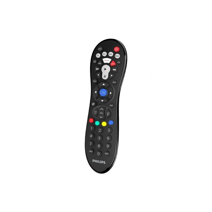 Philips Mando Universal SRP3014/10 para TV Control Remoto 4 en 1 Fácil Configuración Biblioteca Códigos IR Botones Inteligentes 1