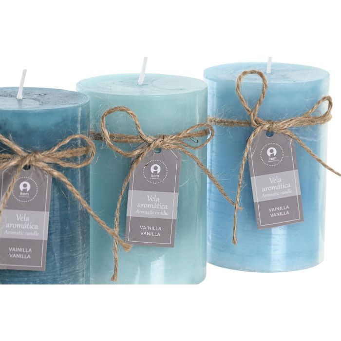 DKD Home Decor Vela Basicos de Cera Turquesa, Verde y Azul 6.8x6.8x10 cm, 300g, 55 Horas (Pack de 12) 2 DKD Home Decor Vela Basicos de Cera Turquesa, Verde y Azul 6.8x6.8x10 cm, 300g, 55 Horas (Pack de 12) 2