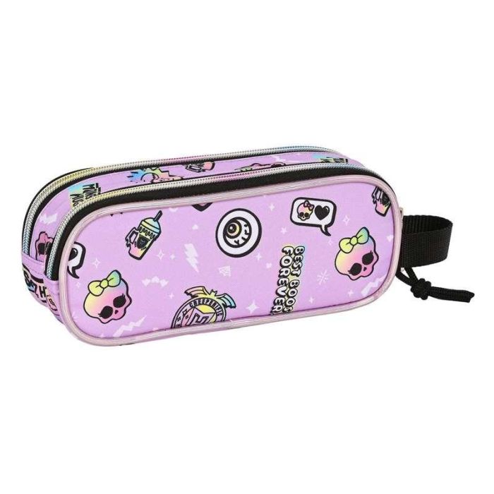 Portatodo Doble Monster High Best boos Lila 21 x 8 x 6 cm 1 Portatodo Doble Monster High Best boos Lila 21 x 8 x 6 cm 1