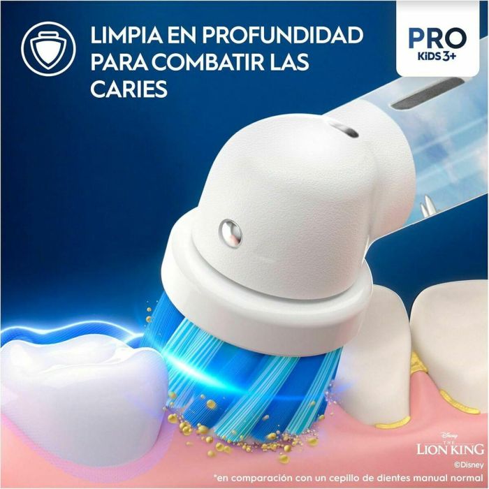 Cepillo de Dientes Eléctrico Oral-B Rey Leon Rojo Multicolor 4 Cepillo de Dientes Eléctrico Oral-B Rey Leon Rojo Multicolor 4