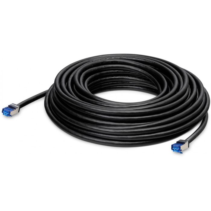 LANCOM OW-602 Cable Ethernet Cat6a S/FTP (S-STP) 30m, RJ45 a RJ45 Macho, Negro, Compatible con Plug & Play