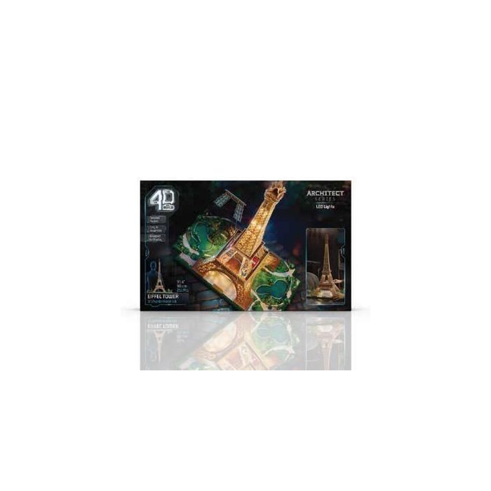 Spinmaster SPI6074269 - Puzzle 3D Torre Eiffel Iluminada - 252 piezas, 90 cm - para mayores de 12 años