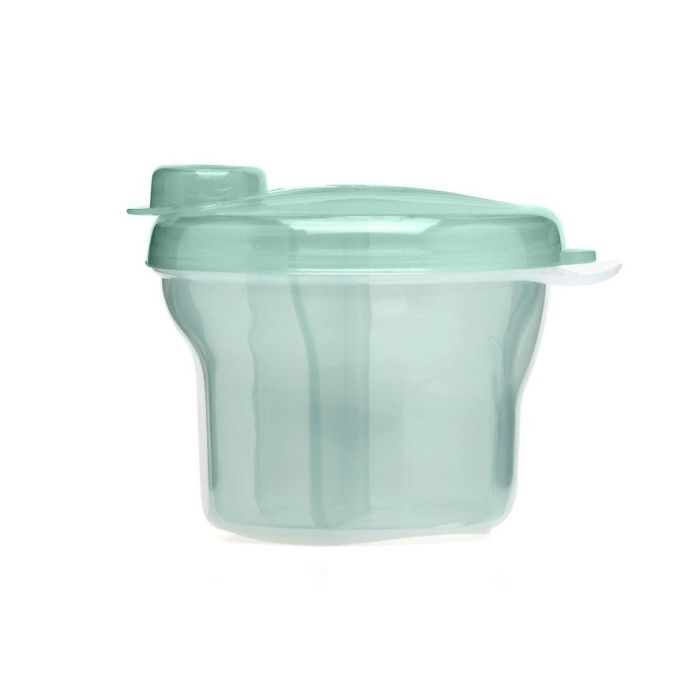 KioKids Dispensador de Leche en Polvo 3 Compartimentos Semitransparentes Sage | Para Bebés +0 Meses, Apto Lavavajillas y Esterilizador 2