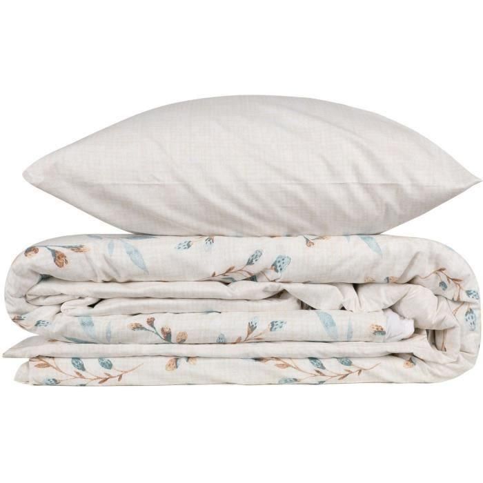 Juego de cama - 1 funda nórdica 220x240 cm + 2 fundas de almohada 60x60 cm - 100% algodón - Menta 3 Juego de cama - 1 funda nórdica 220x240 cm + 2 fundas de almohada 60x60 cm - 100% algodón - Menta 3