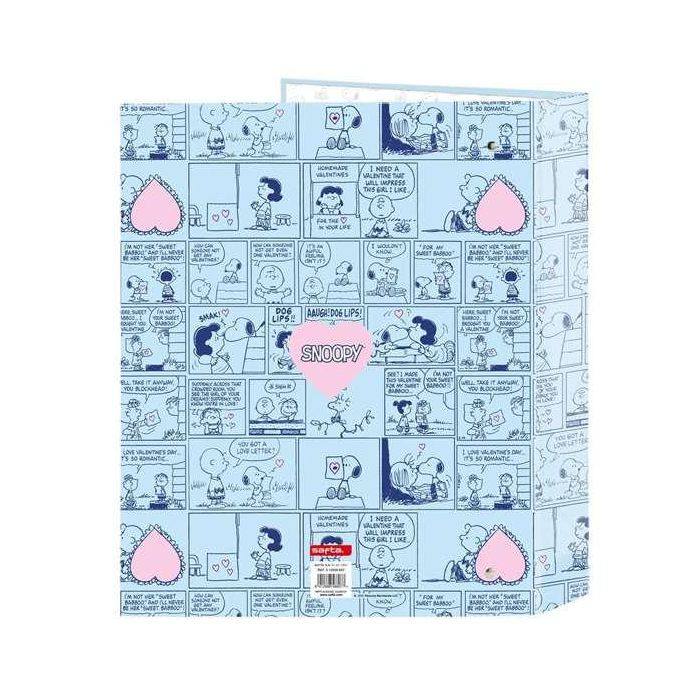 Carpeta Carton Folio 4 Anillas Safta Lomo Ancho Snoopy Love 1 Carpeta Carton Folio 4 Anillas Safta Lomo Ancho Snoopy Love 1