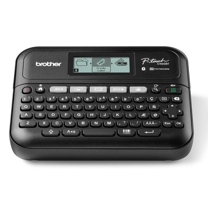 BROTHER Rotuladora electrónica de sobremesa PT-D460BTVP con teclado, conexión a PC y móvil