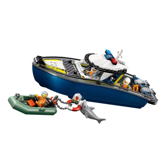 LEGO 60456 City Persecución en Barco de Policía: Set de Juguete con Bote, Ladrón y Tiburón. Ideal para Niños +6 Años 2 LEGO 60456 City Persecución en Barco de Policía: Set de Juguete con Bote, Ladrón y Tiburón. Ideal para Niños +6 Años 2
