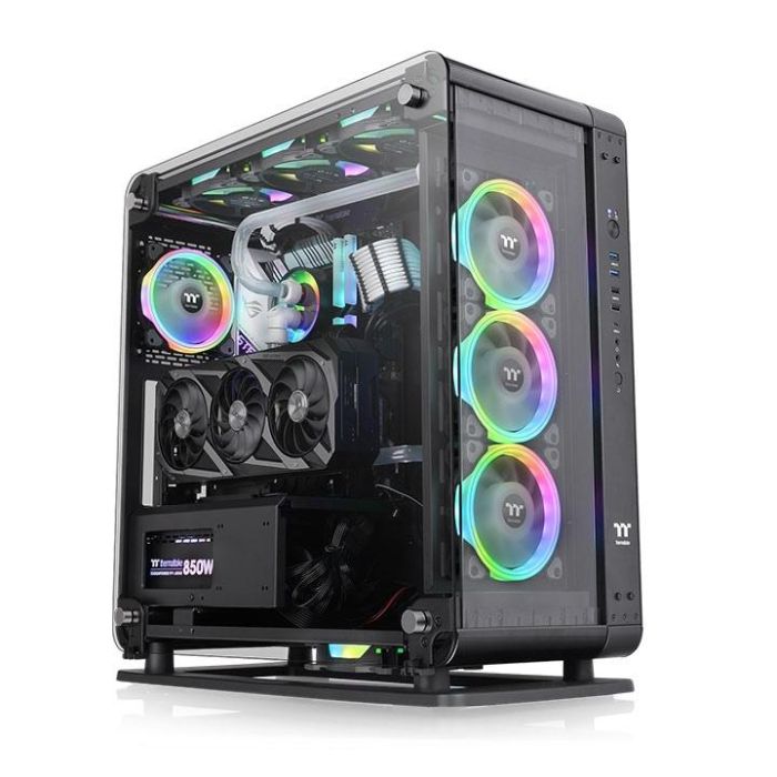 Thermaltake Core P6 Tempered Glass Midi Tower, Caja para PC de Sobremesa en Color Negro 1