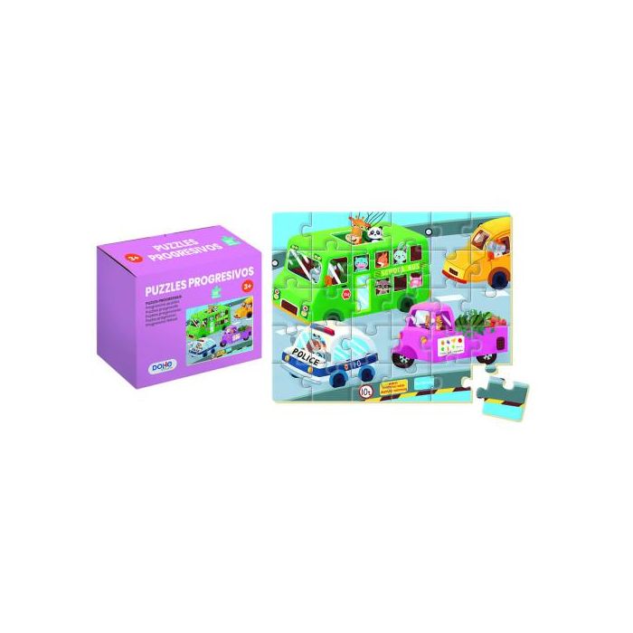 Dohe Puzzle 65007 de 30 Piezas - A Partir de 3 Años, Puzzle Educativo con Atractivos Colores para Estimular la Imaginación y el Razonamiento