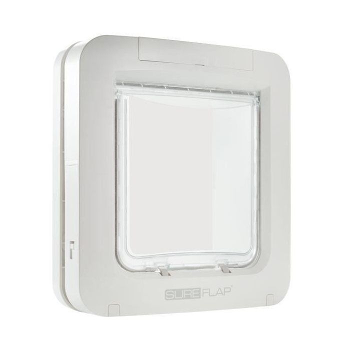 Sureflap Gatera Lector Microchip para Gatos Grandes y Perros Pequeños - Solapa Electrónica Anticolados con Memoria 32 Chips Blanca Sureflap Gatera Lector Microchip para Gatos Grandes y Perros Pequeños - Solapa Electrónica Anticolados con Memoria 32 Chips Blanca