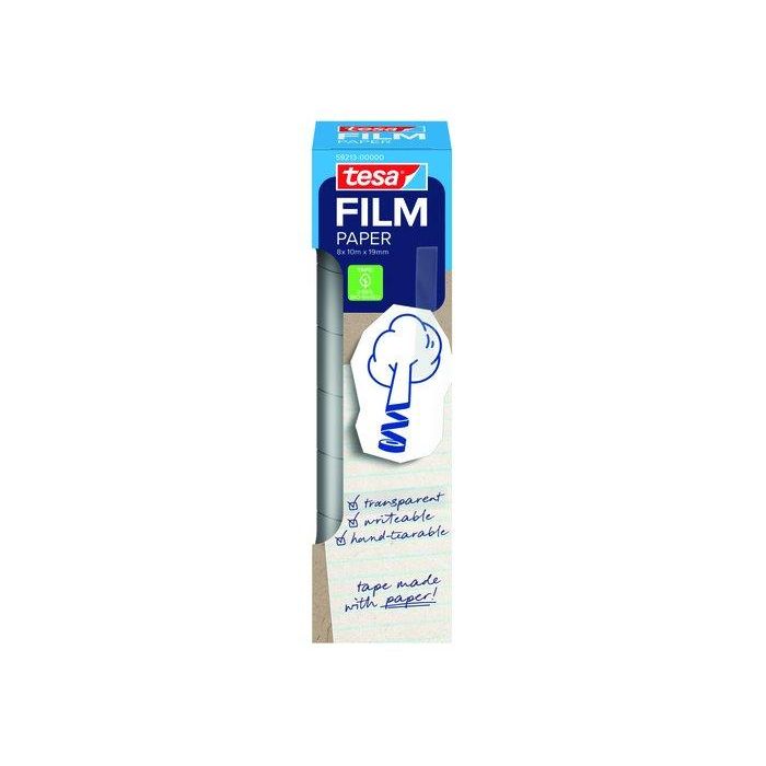 Cinta Adhesiva Tesa Papel Rollo 10M X 19Mm Torre De 8