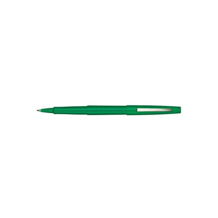 Paper Mate Flair Original Punta de Fibra Mediana Verde, Rotulador con Tinta que No Traspasa el Papel y Resistente a Borrones