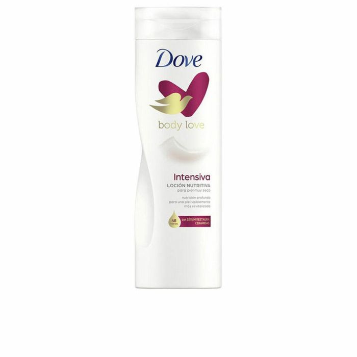 Dove INTENSIVA Loción Nutritiva Corporal Hidratación Profunda, Suavidad y Reparación para Piel Muy Seca 400 ml