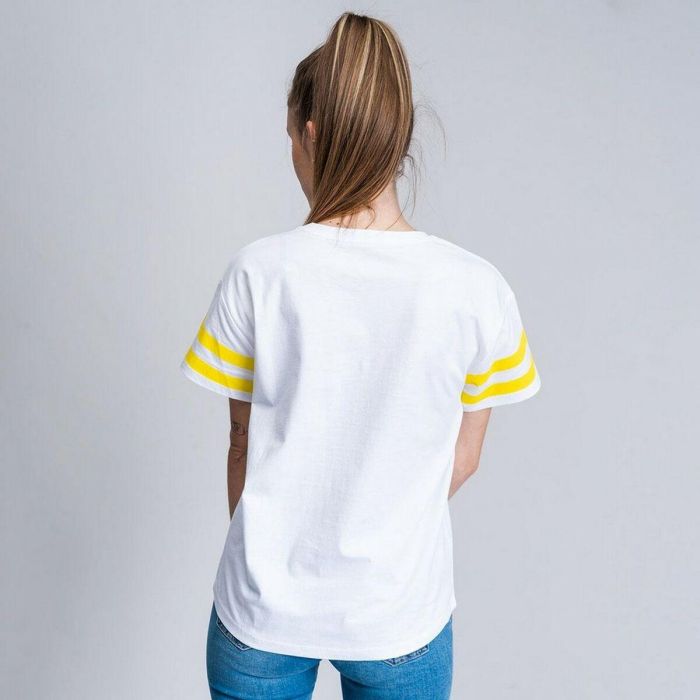 Camiseta de Manga Corta Mujer Snoopy Blanco 3 Camiseta de Manga Corta Mujer Snoopy Blanco 3
