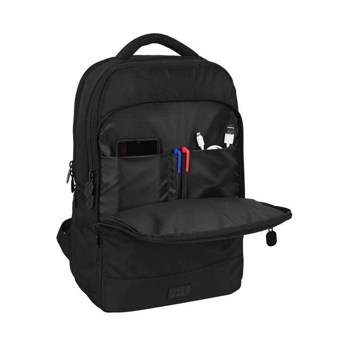 Mochila para Portátil y Tablet con Salida USB The Mandalorian Negro 10