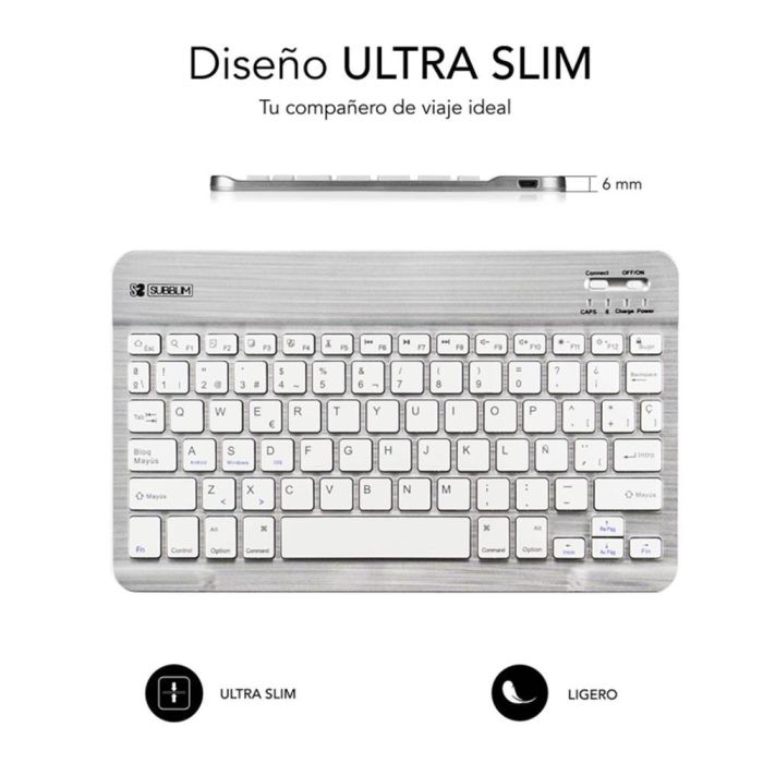 SUBBLIM Teclado Smart BT Keyboard Silver 1 SUBBLIM Teclado Smart BT Keyboard Silver 1