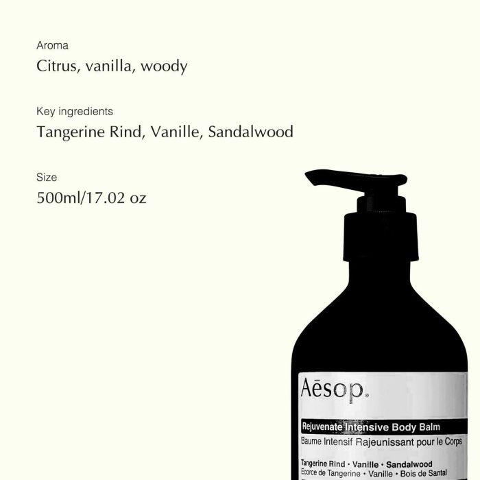 Aesop REJUVENATE INTENSIVE Bálsamo Corporal 500 ml – Hidratante para Piel Seca y Deshidratada con Macadamia y Sándalo 3 Aesop REJUVENATE INTENSIVE Bálsamo Corporal 500 ml – Hidratante para Piel Seca y Deshidratada con Macadamia y Sándalo 3