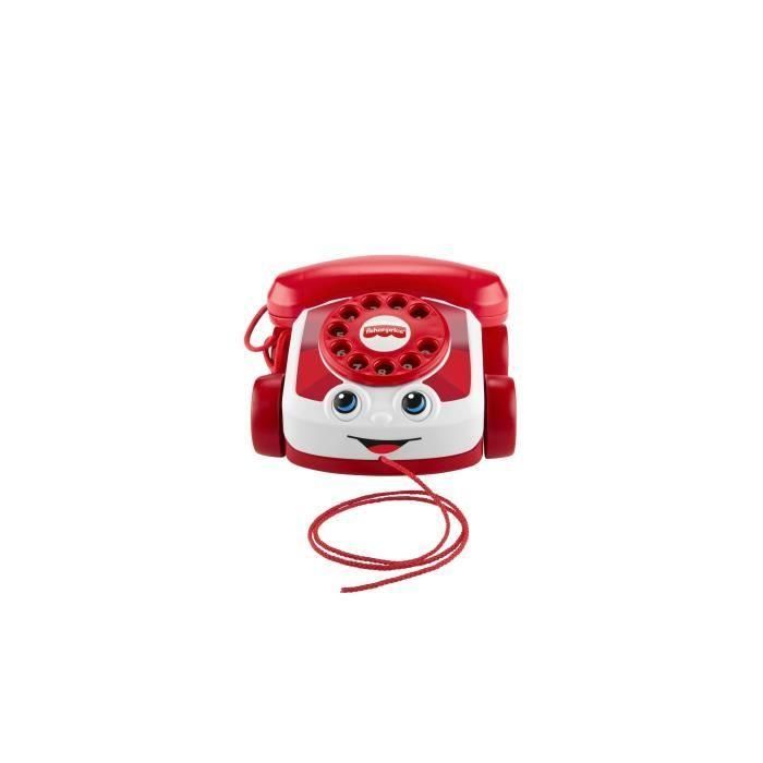 Fisher-Price - Teléfono rojo animado - 80.º aniversario de Mattel - Fisher-Price - JGG97 1