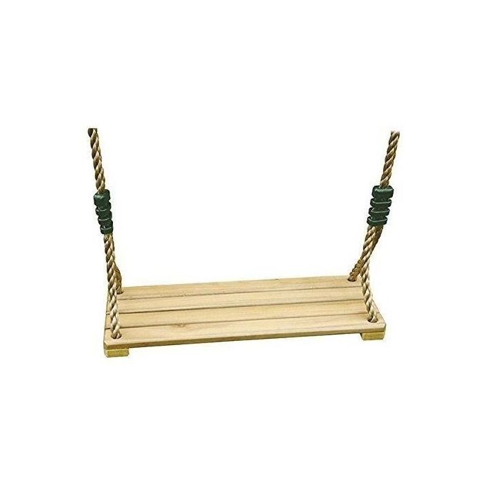 Trigano Columpio de madera para pórtico de Abedul macizo, compatible con alturas de 1.90 a 2.50m, ideal para niños y niñas de 3+ años 1