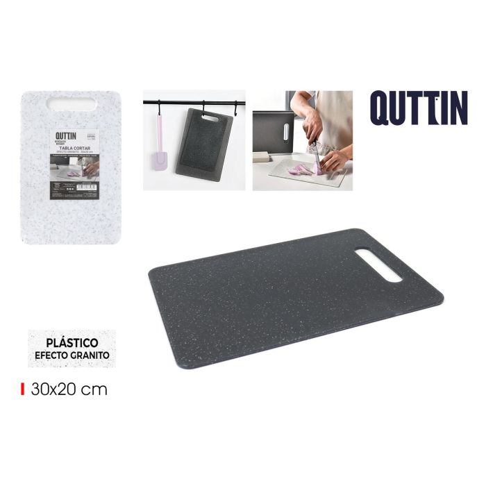 Tabla de cortar plástico granito 30x20 cm Quttin (18 Unidades) Tabla de cortar plástico granito 30x20 cm Quttin (18 Unidades)