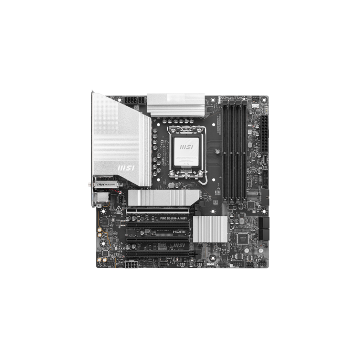 MSI PRO B860M-A WiFi placa base Intel B860 LGA 1851 (Socket V1) micro ATX MSI PRO B860M-A WiFi placa base Intel B860 LGA 1851 (Socket V1) micro ATX