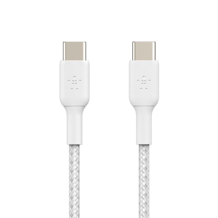 Cable USB-C Belkin CAB004BT2MWH2PK Blanco 2 m (2 Unidades) Cable USB-C Belkin CAB004BT2MWH2PK Blanco 2 m (2 Unidades)