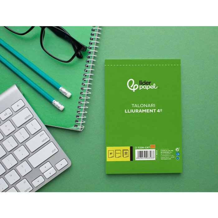 Liderpapel T226 Talonario Entregas Original y Copia, Tamaño Cuarto (144 x 210 mm), Texto en Catalán 6