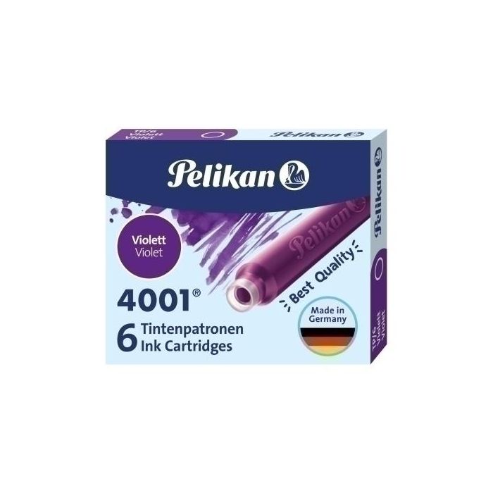 Tinta Estilografica Pelikan Caja 6 Cartuchos Tp/6 Violeta (301697)